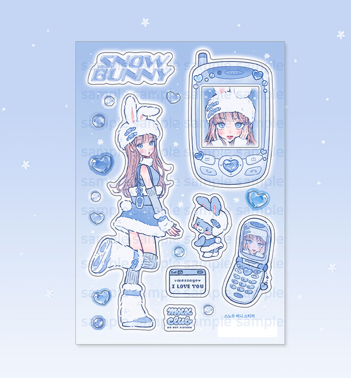 Snow Bunny Sticker
