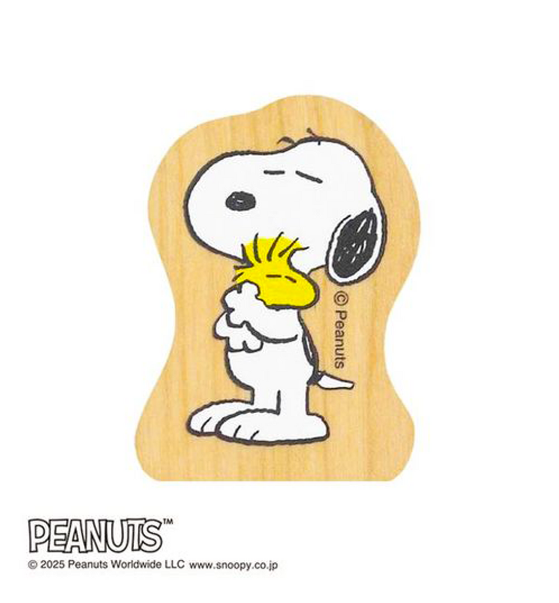[JAPAN] Peanuts Snoopy Wooden Stamp [Snoopy & Woodstock]