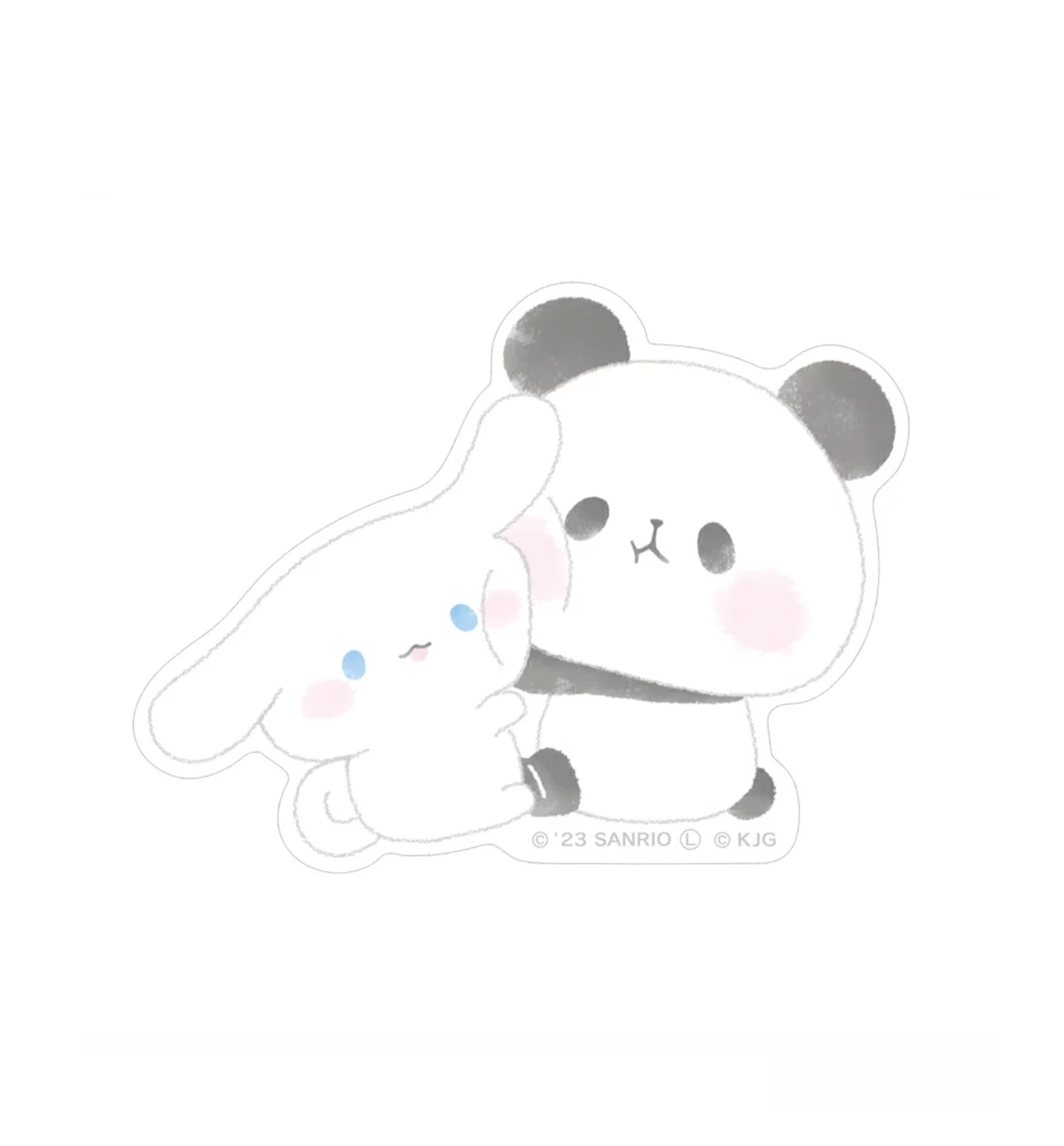 Sanrio Mochi Mochi Vinyl Sticker [Cinnamoroll / Panda]