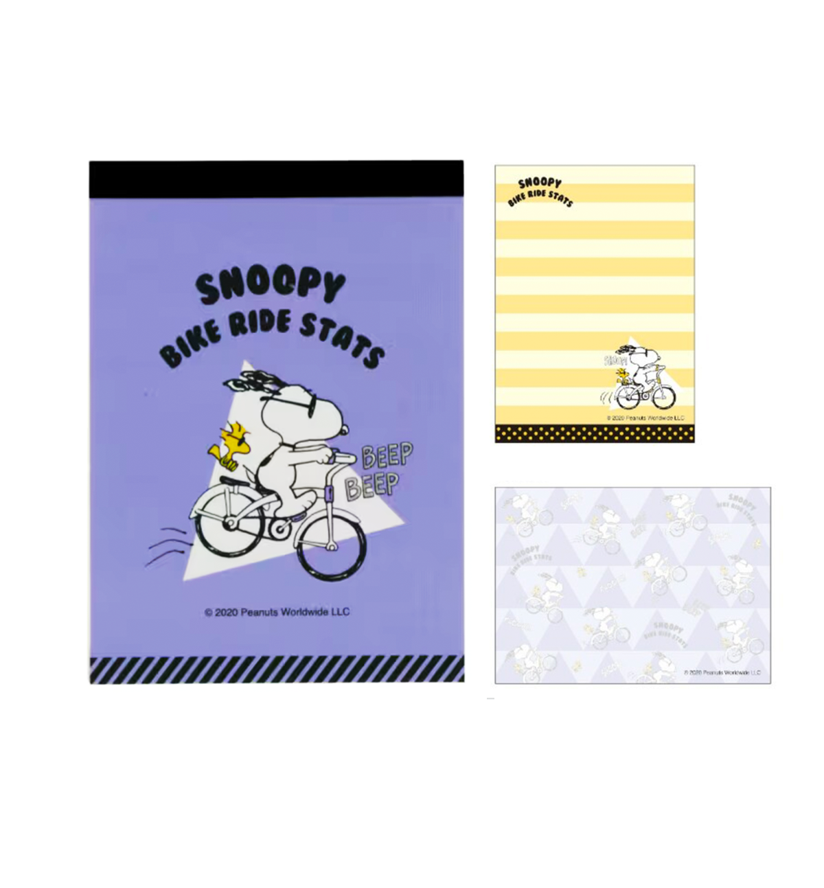 [JAPAN] Peanuts Snoopy Mini Memopad [Bike Ride]