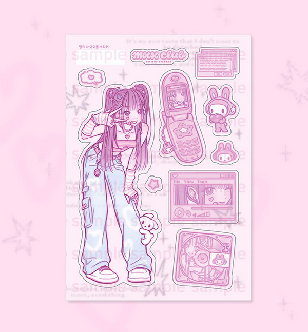 Pink Idol Sticker