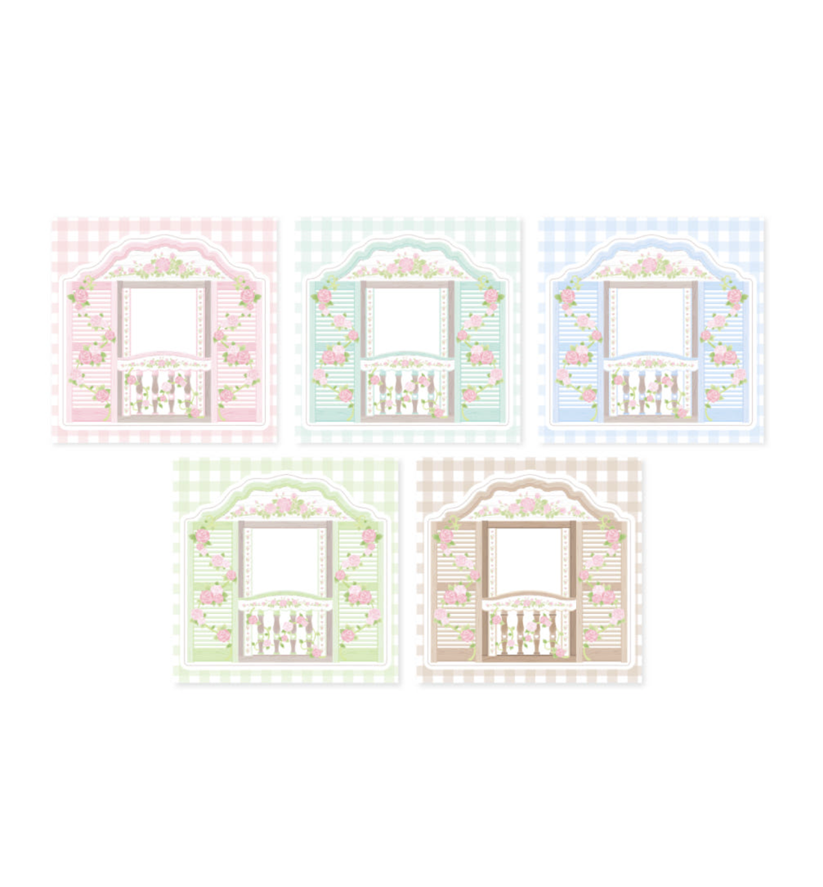 Vintage Rosewood Window Sticker Paper Pack