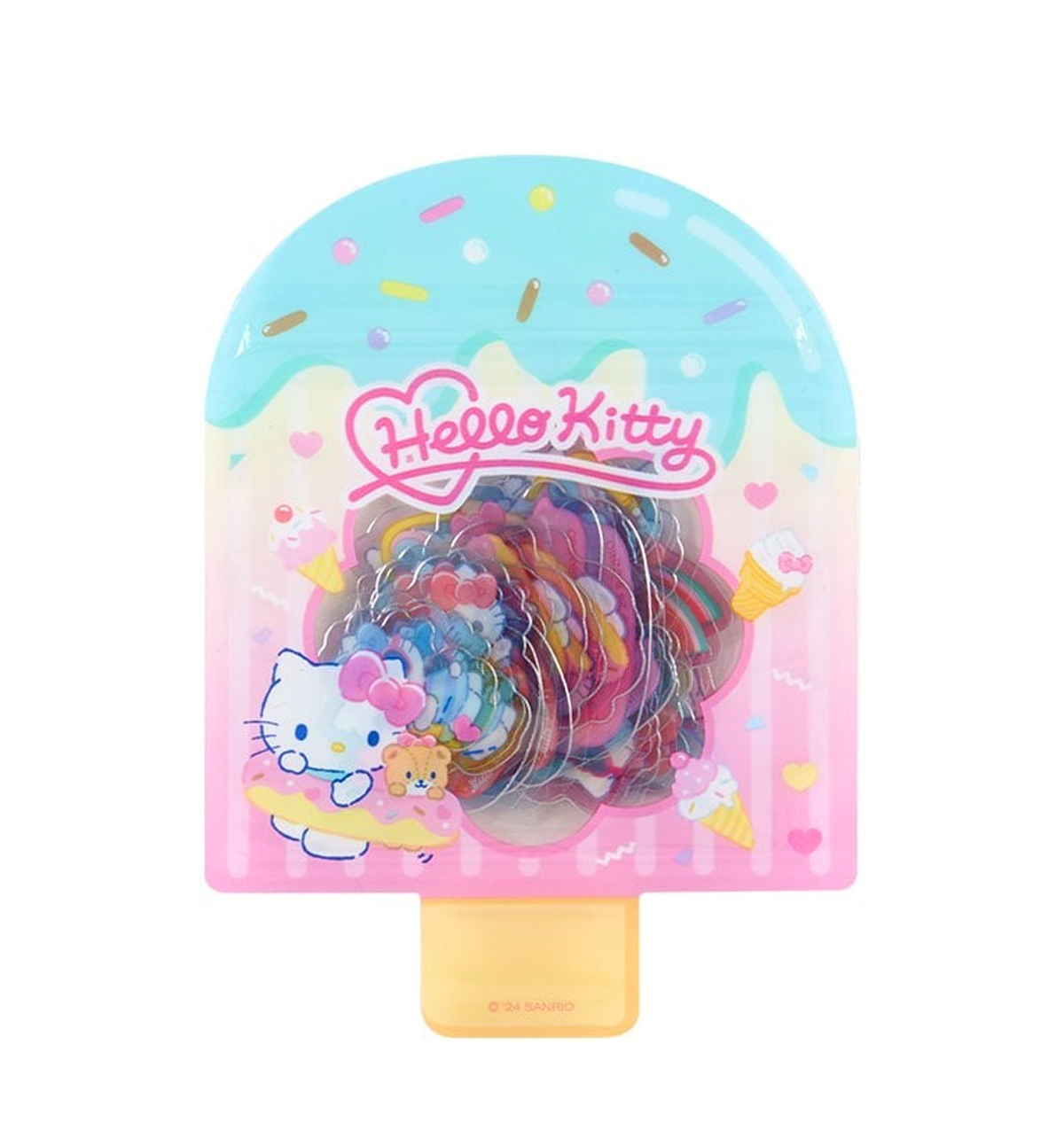 Sanrio Summer Clear Stickers [Hello Kitty]