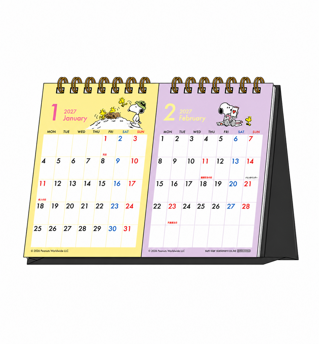 [JAPAN] 2027 Peanuts Snoopy Desk Calendar [Small]