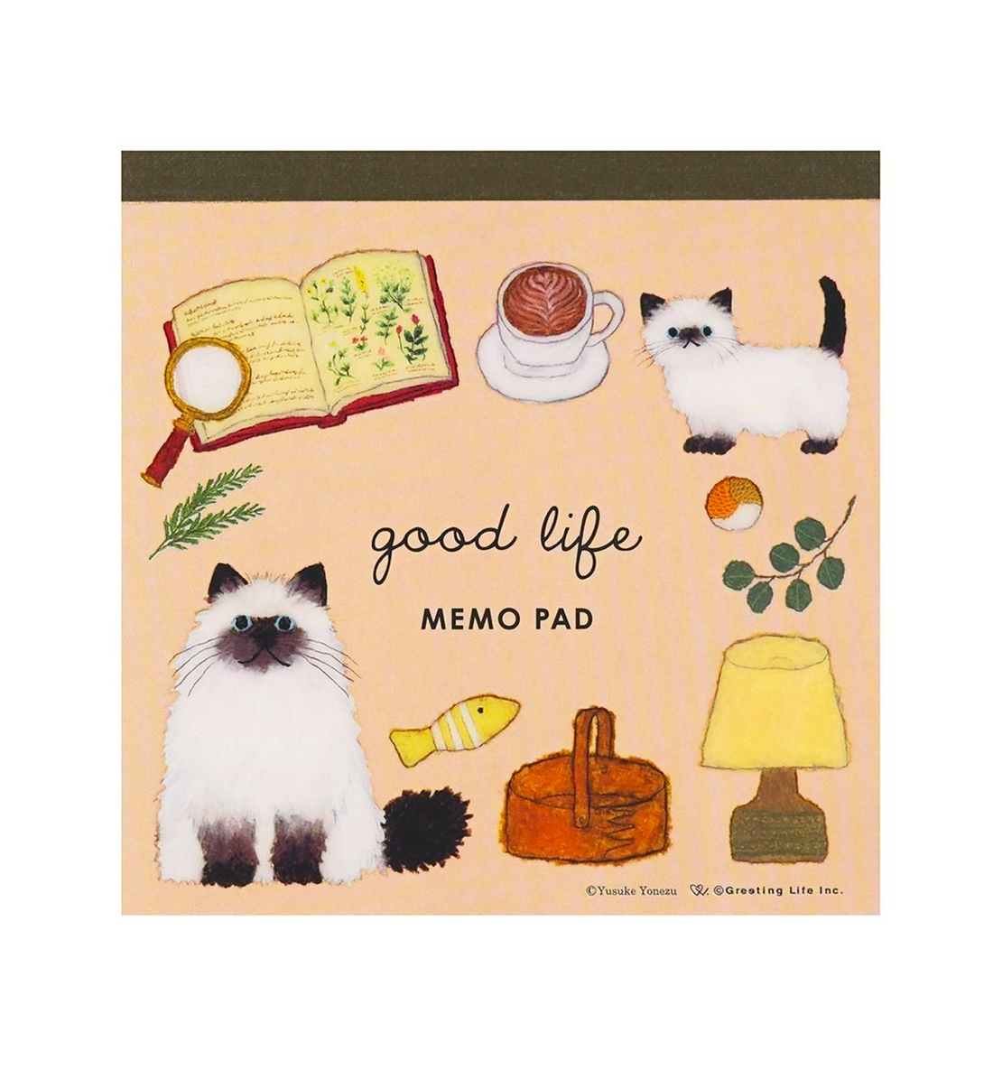 Yusuke Yonezu Square Memo Pad Ver. 2 [Cat]