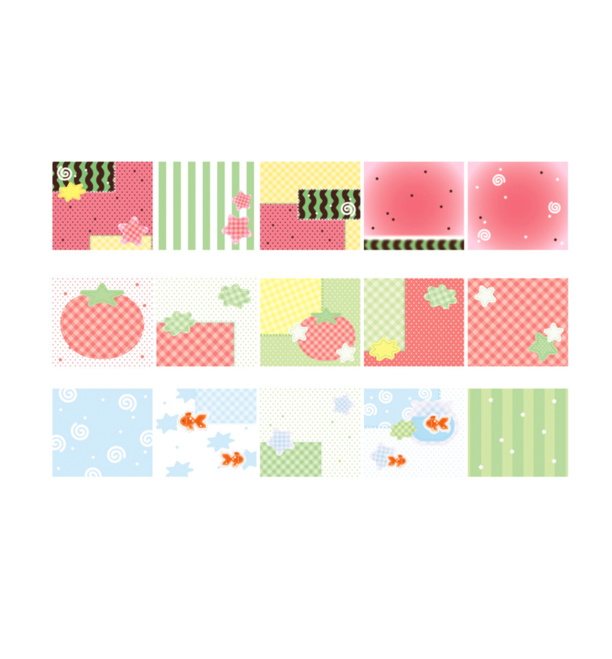 Square Fun Sticker Square Square Sticker Pack
