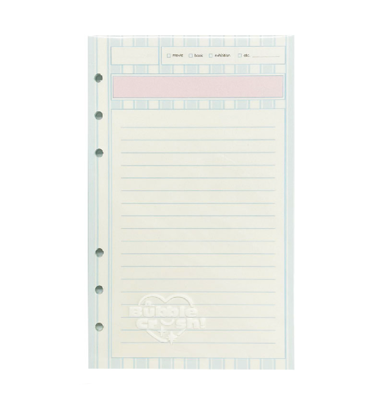 A6 Review Note Paper Refill [Blue]