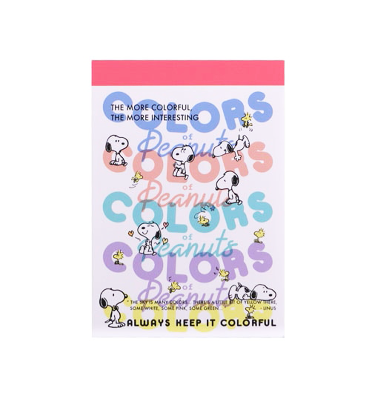 A7 Peanuts Snoopy Colors Memopad [Multi]