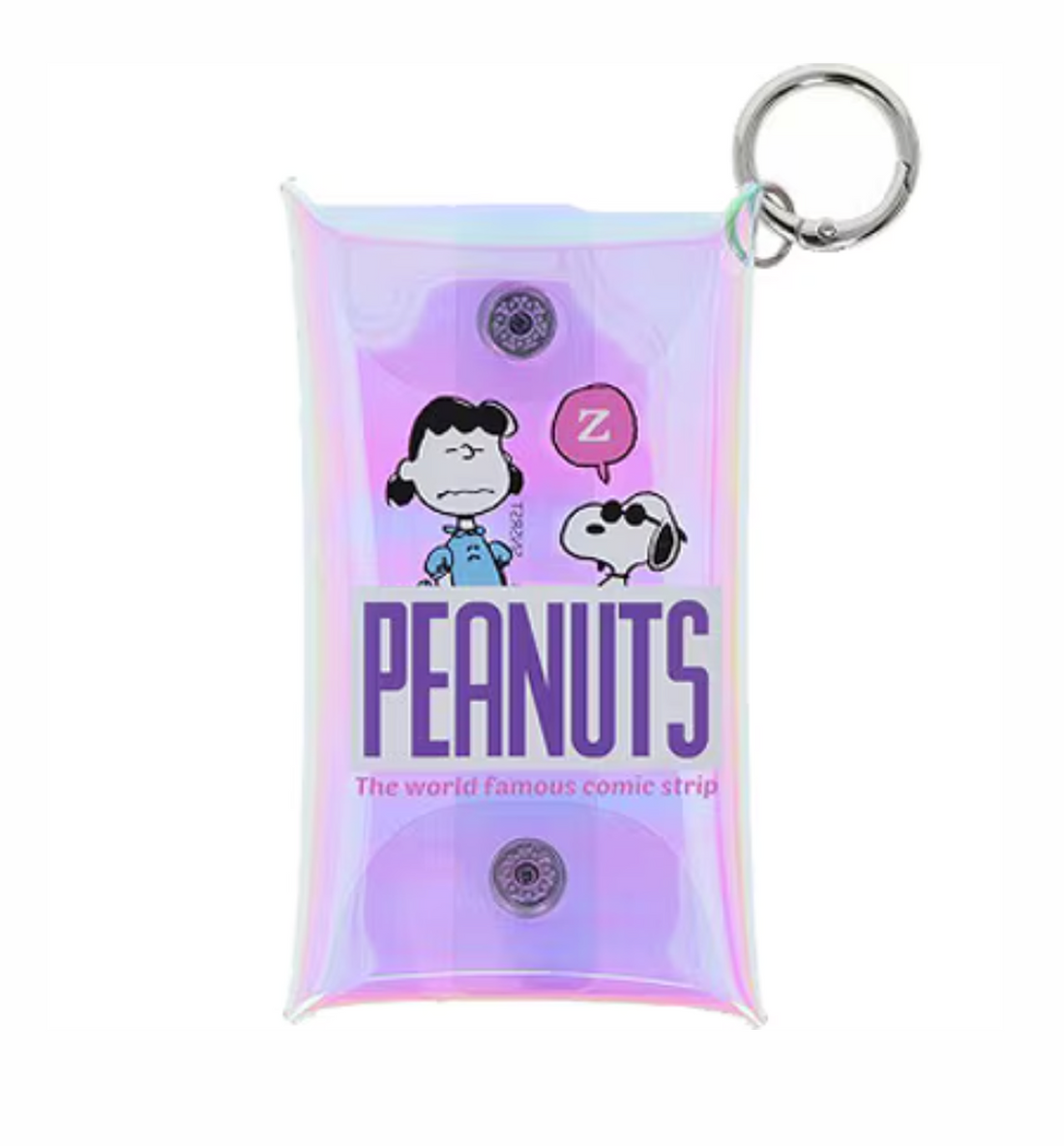 [JAPAN] Peanuts Snoopy Aurora Clear Mini Pouch [Joe Cool]
