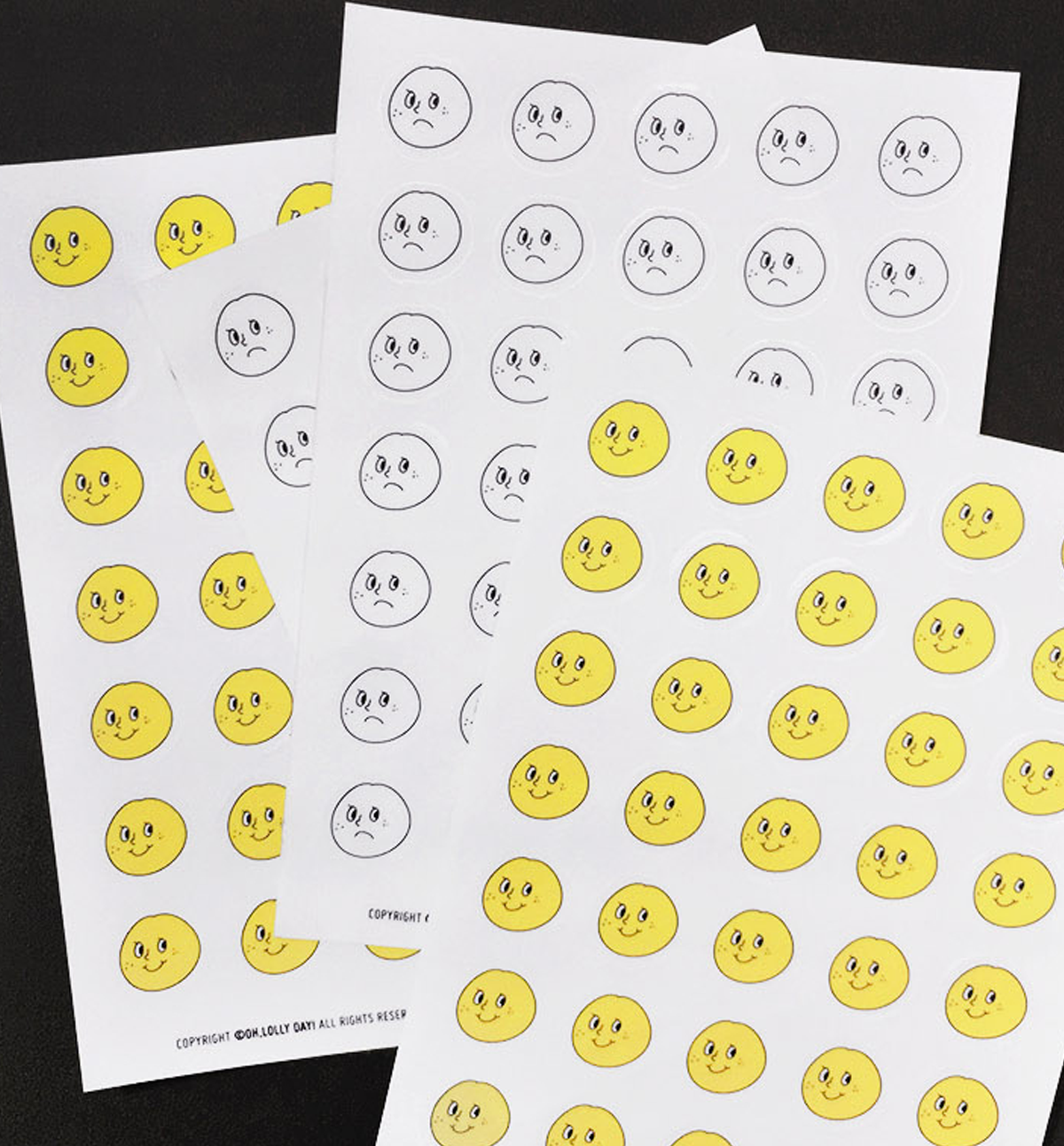 O LD Mascot Emotion Sticker 2 Sheets
