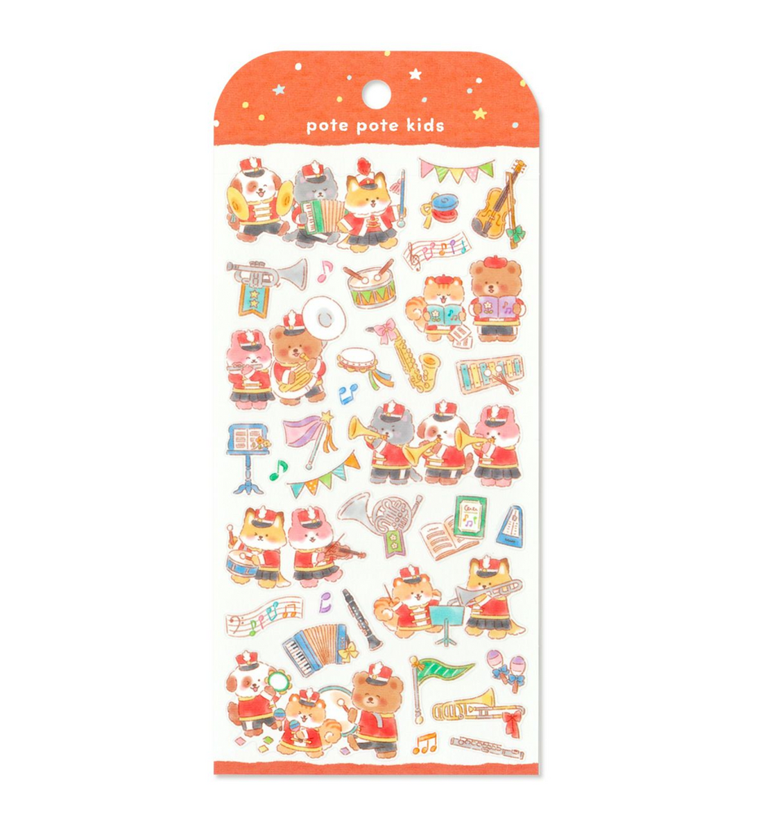 Potepote Kids Stickers [Music Band]