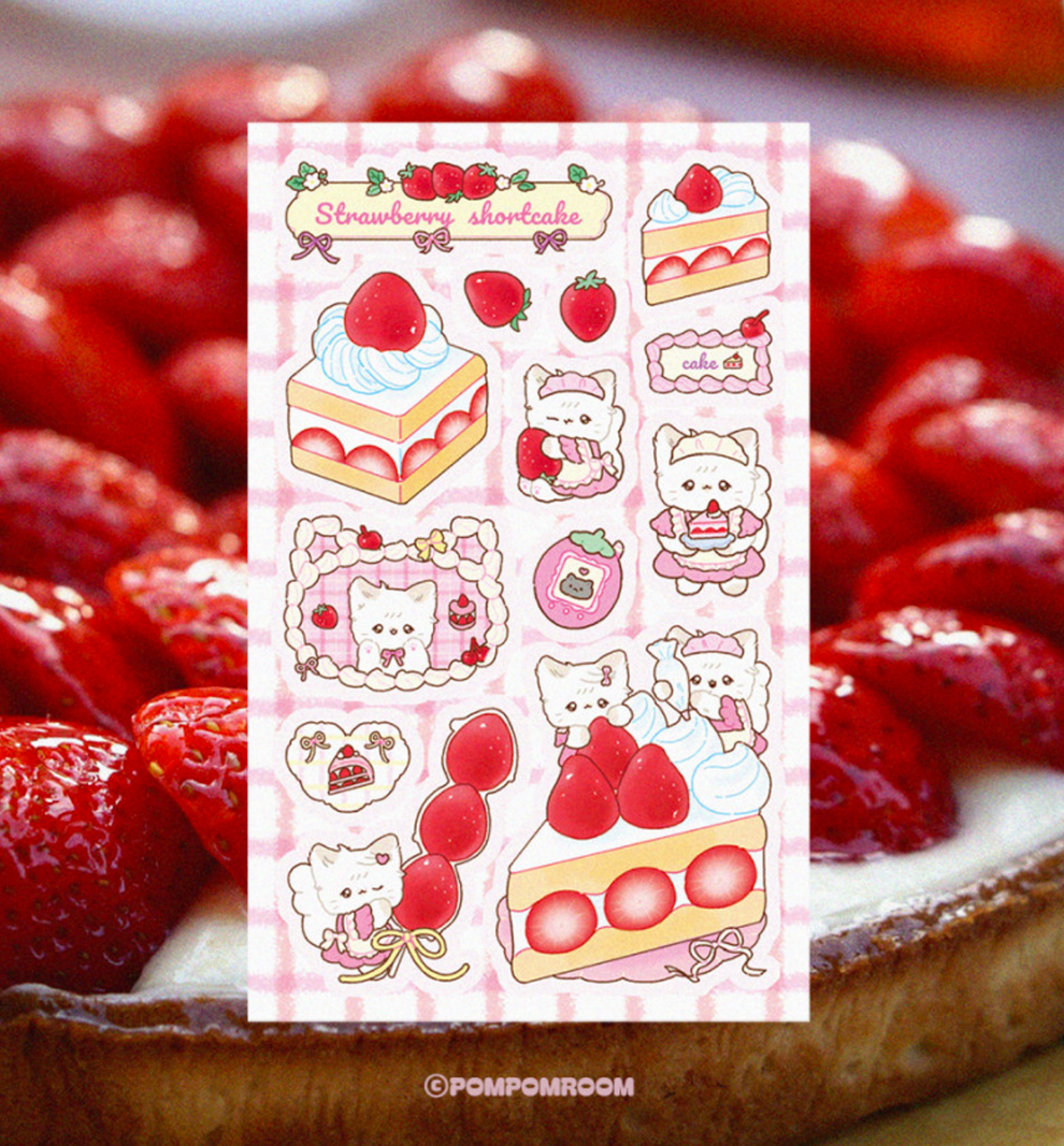 Strawberry Shortcake Seal Sticker