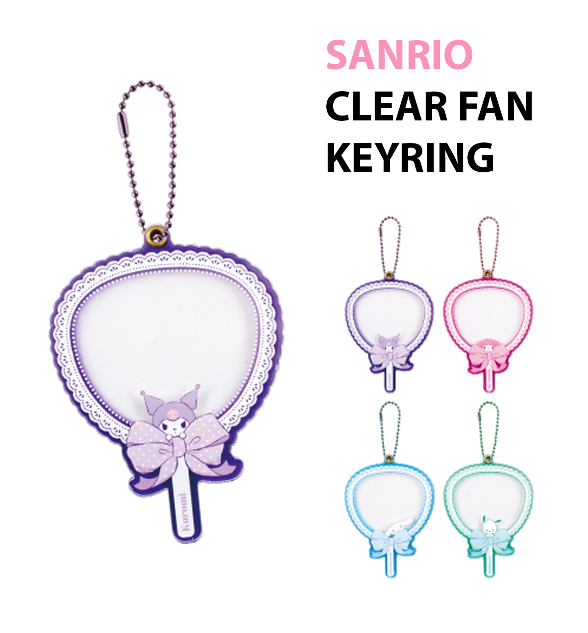 Sanrio Acrylic Charm Keyring [Fan]