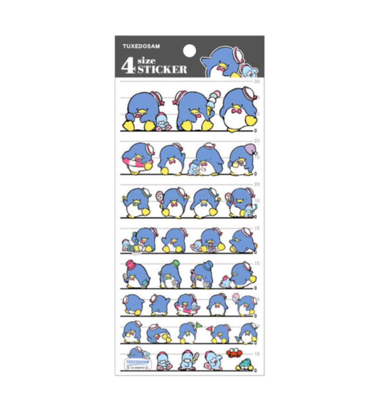 Sanrio 4 Size Sticker [Tuxedosam]