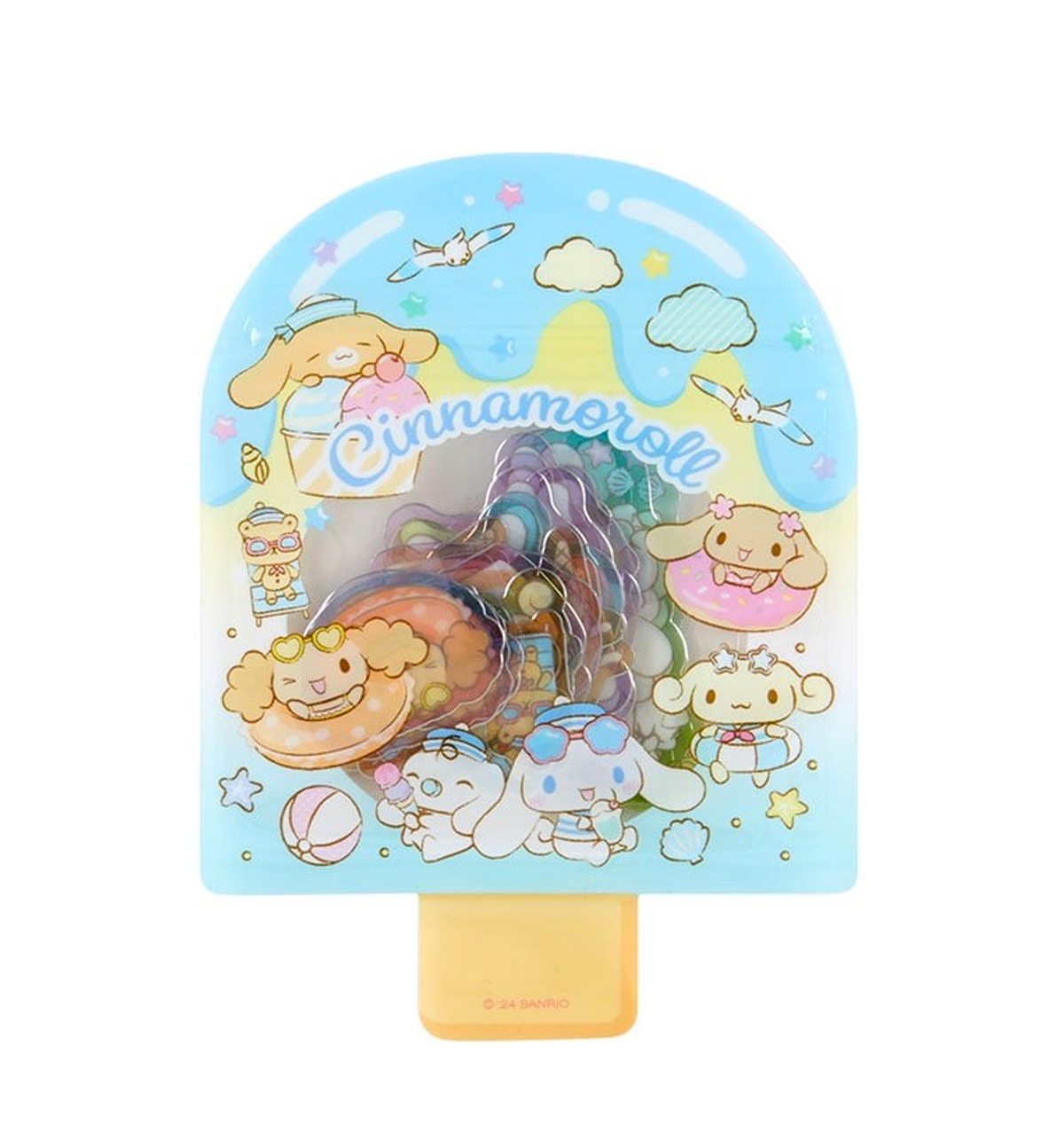 Sanrio Summer Clear Stickers [Cinnamoroll]