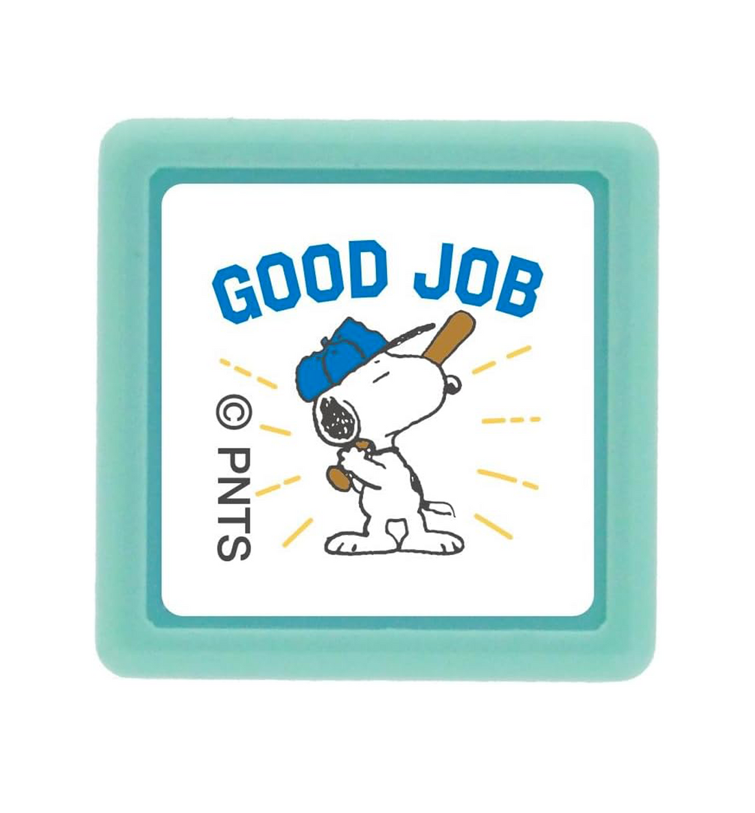 [JAPAN] Peanuts Snoopy Mini Pon Stamp [Baseball-Good Job]