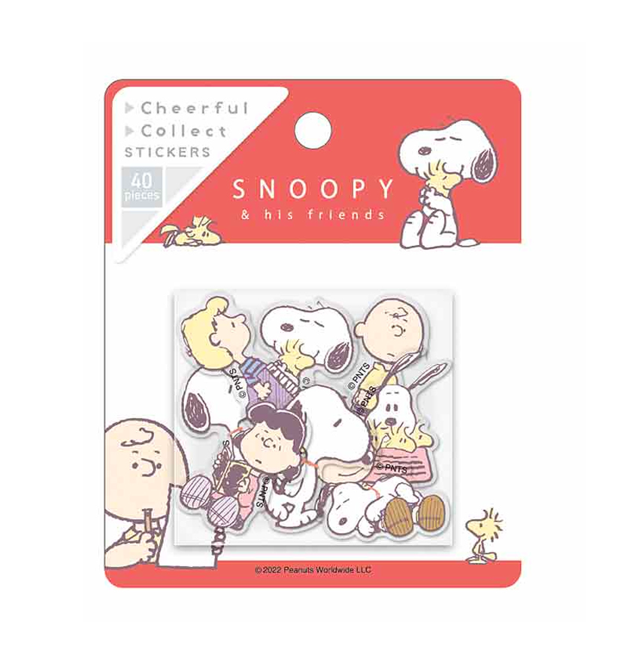 Snoopy & Friends Sticker [Red]
