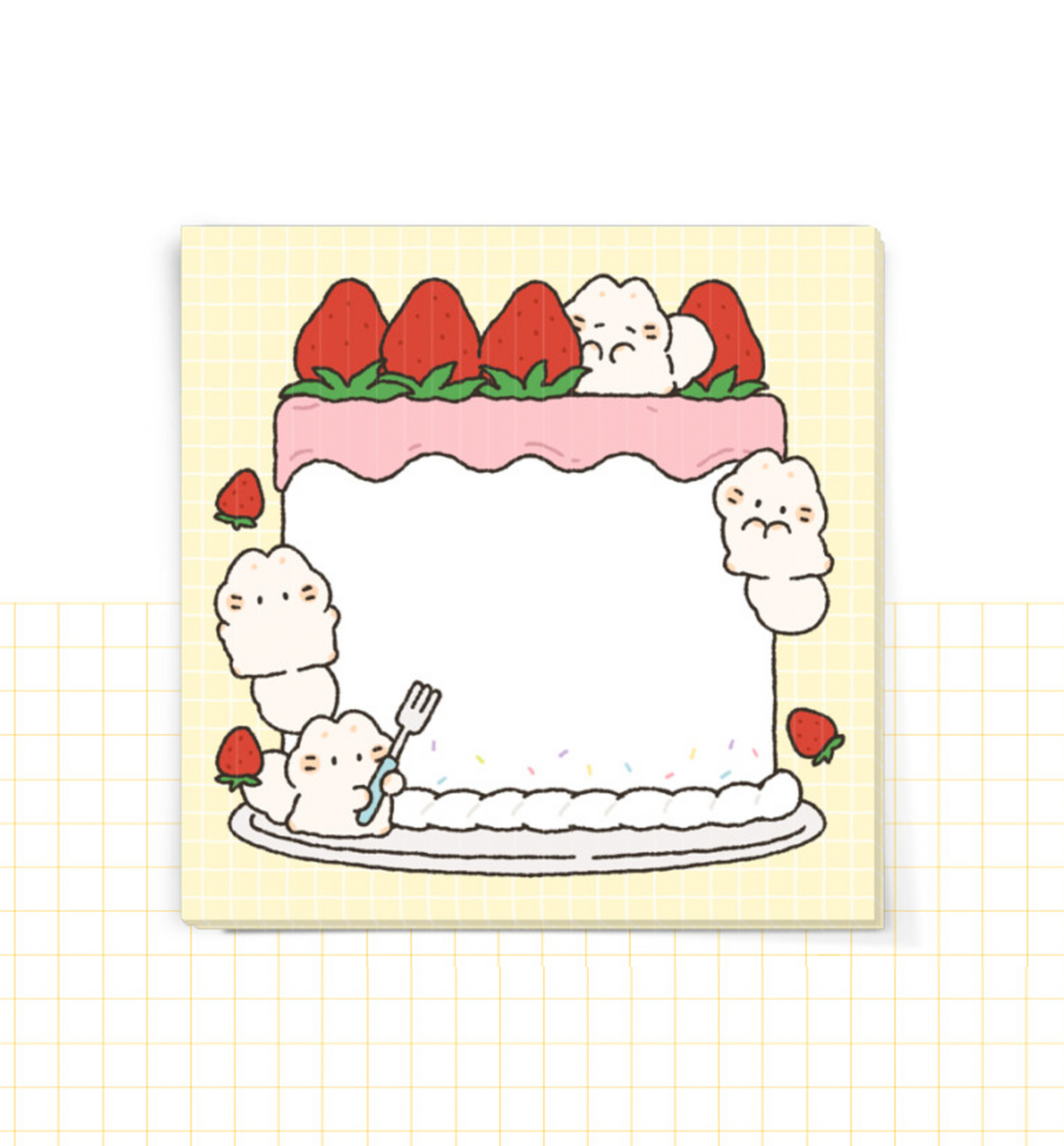 Strawberry Cake Memopad