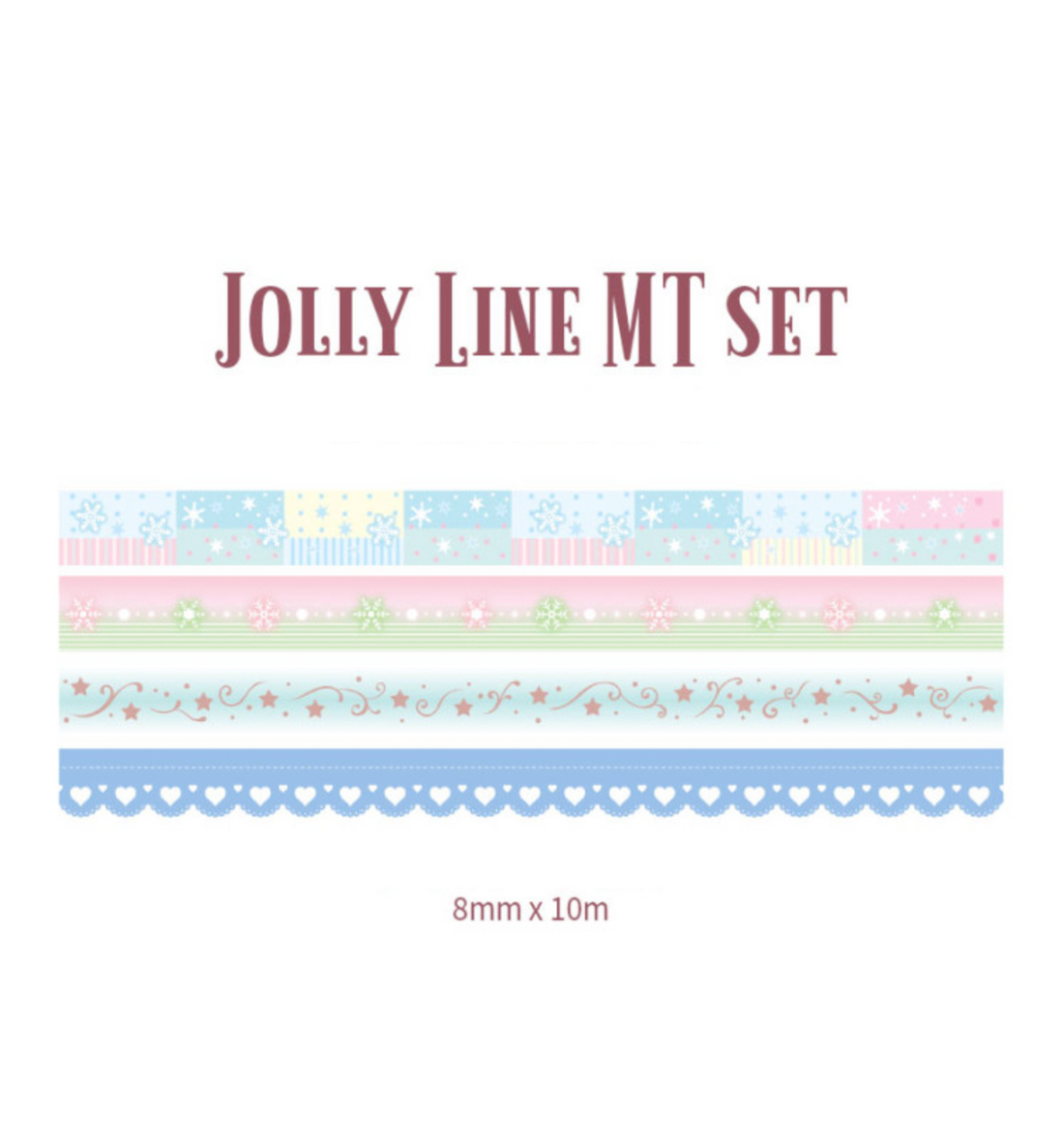 Jolly Line Washi Tape Set