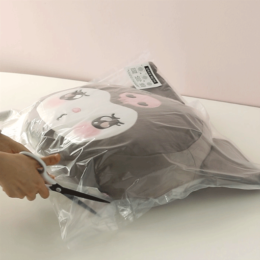 Kuromi Face Cushion [Deeply From My Heart]