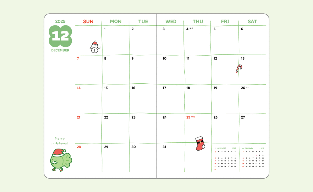 2026 Lucky Monthly Planner