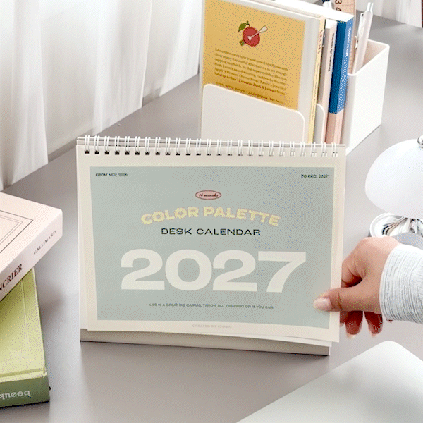 2027 Palette Desk Calendar