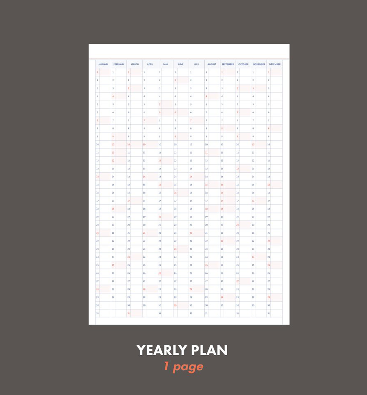 2024 A4 Record On Monthly Planner [Big]