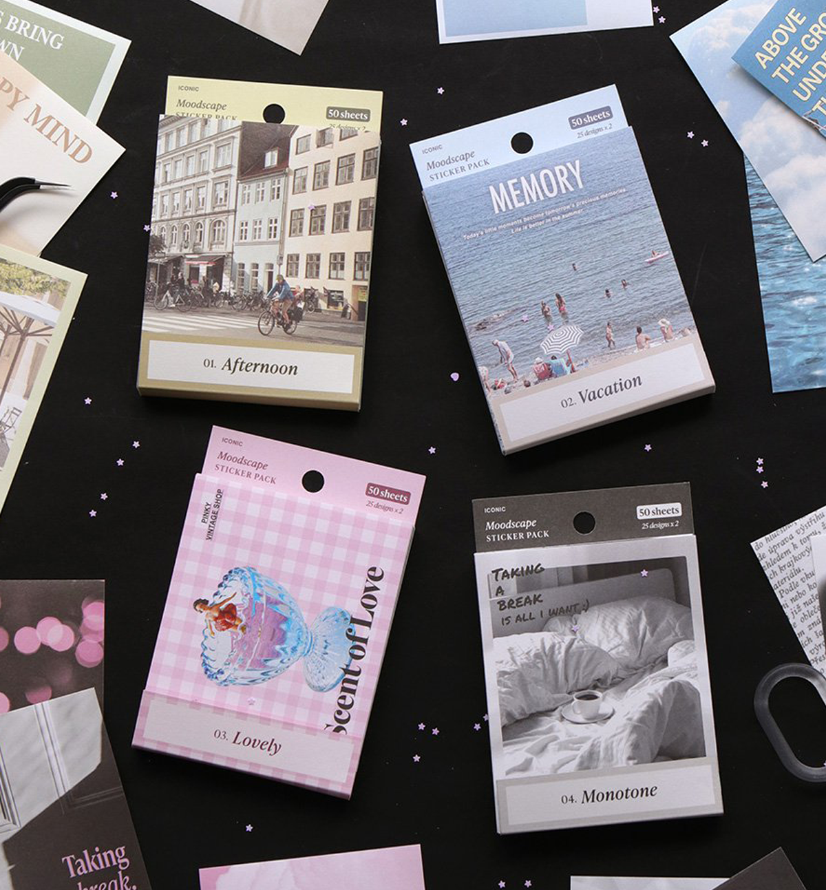 Moodscape Crescent Moodscape Sticker Pack