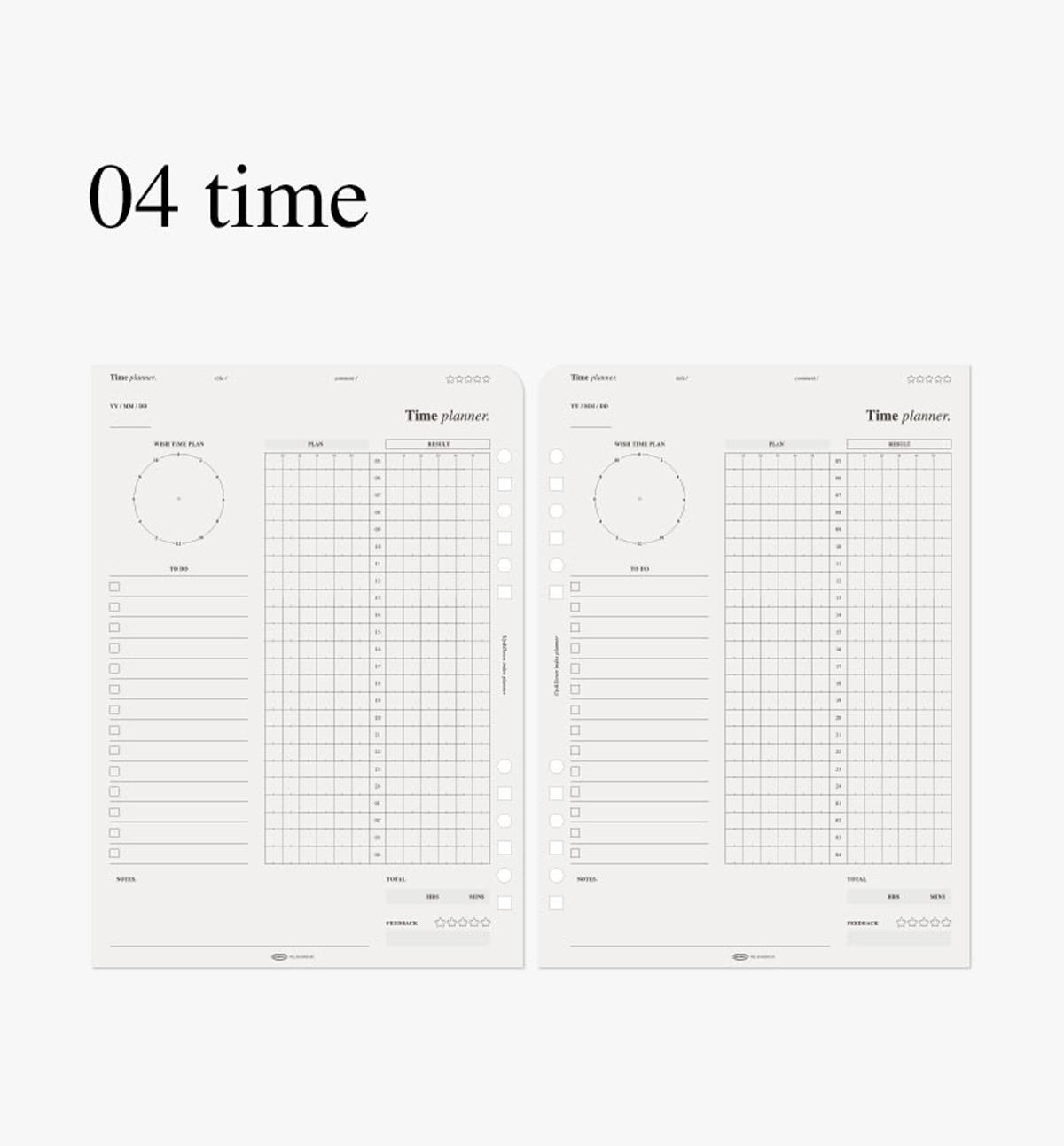 A5 Up & Down Index Paper Refill [24 Layouts]