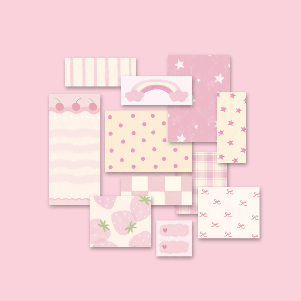 Strawberry Vanilla Sticker Pack [102 Stickers]
