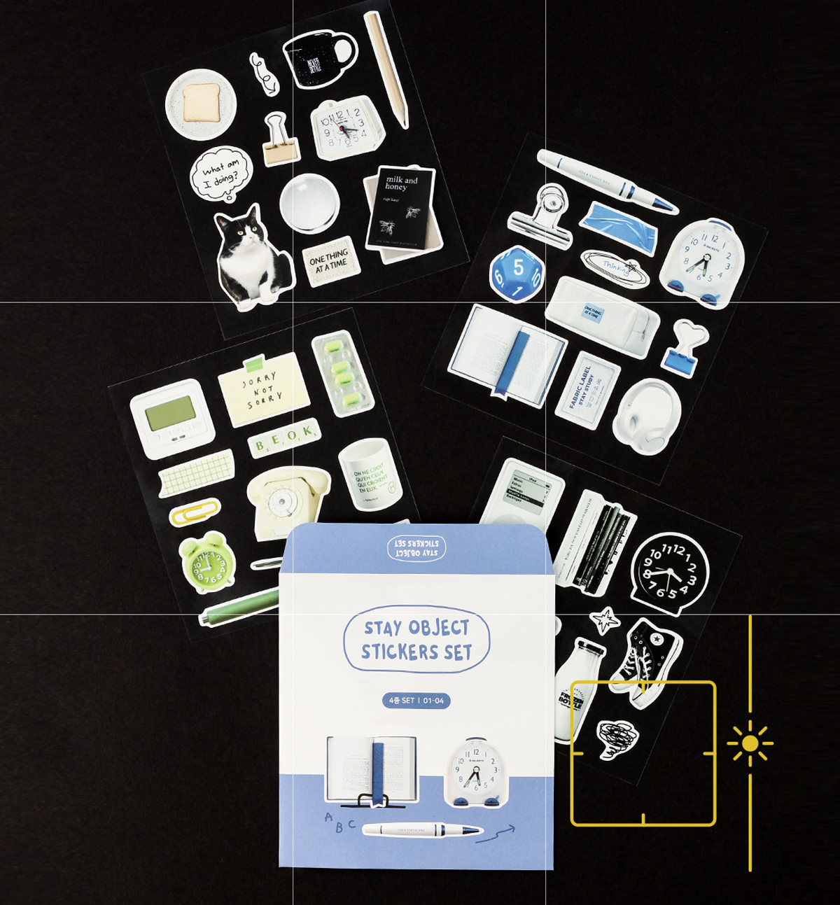 Saveable Sticker Stay Object Removable Seal Sticker Pack