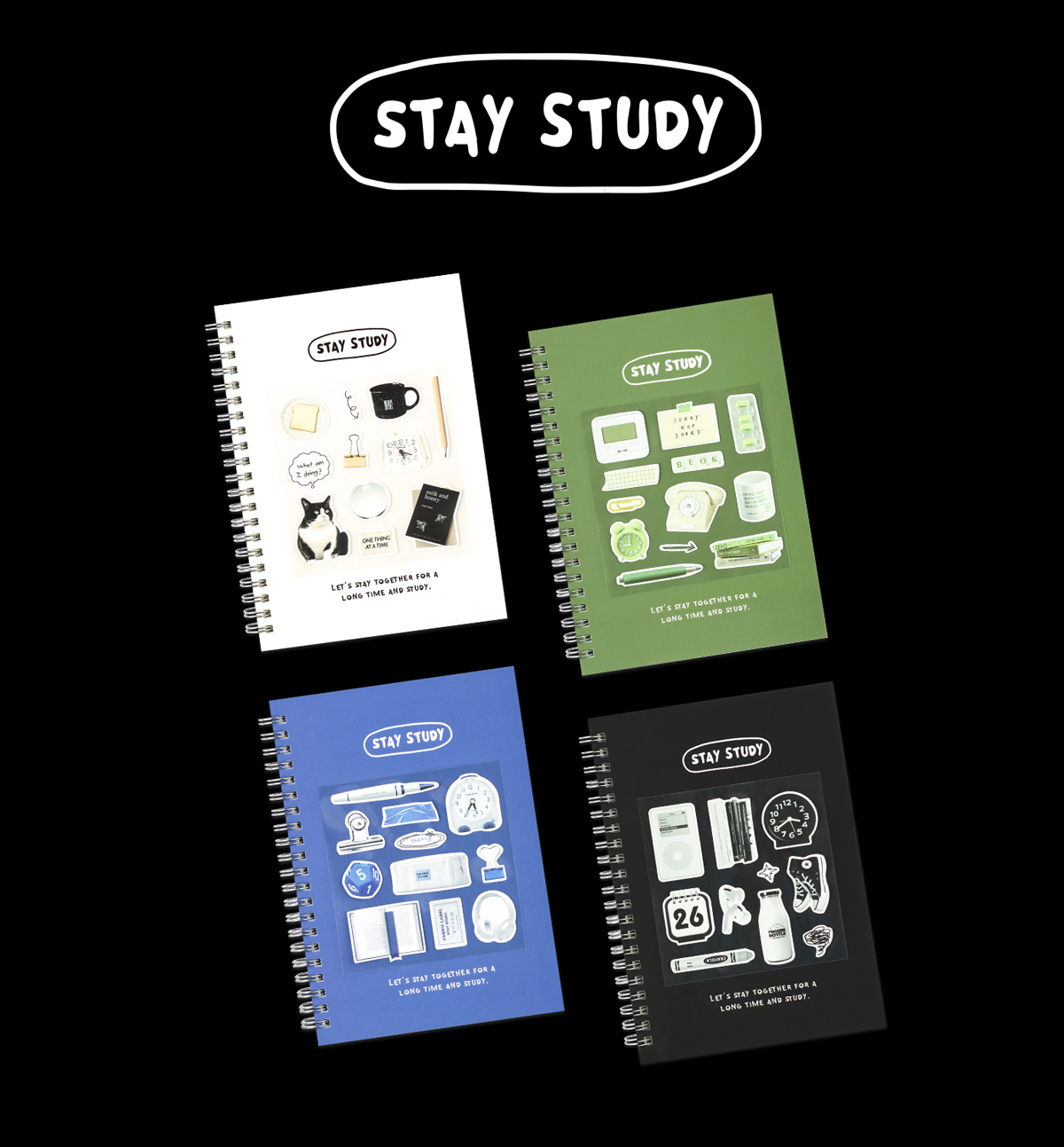 Stay Object Removable Seal Sticker Pack