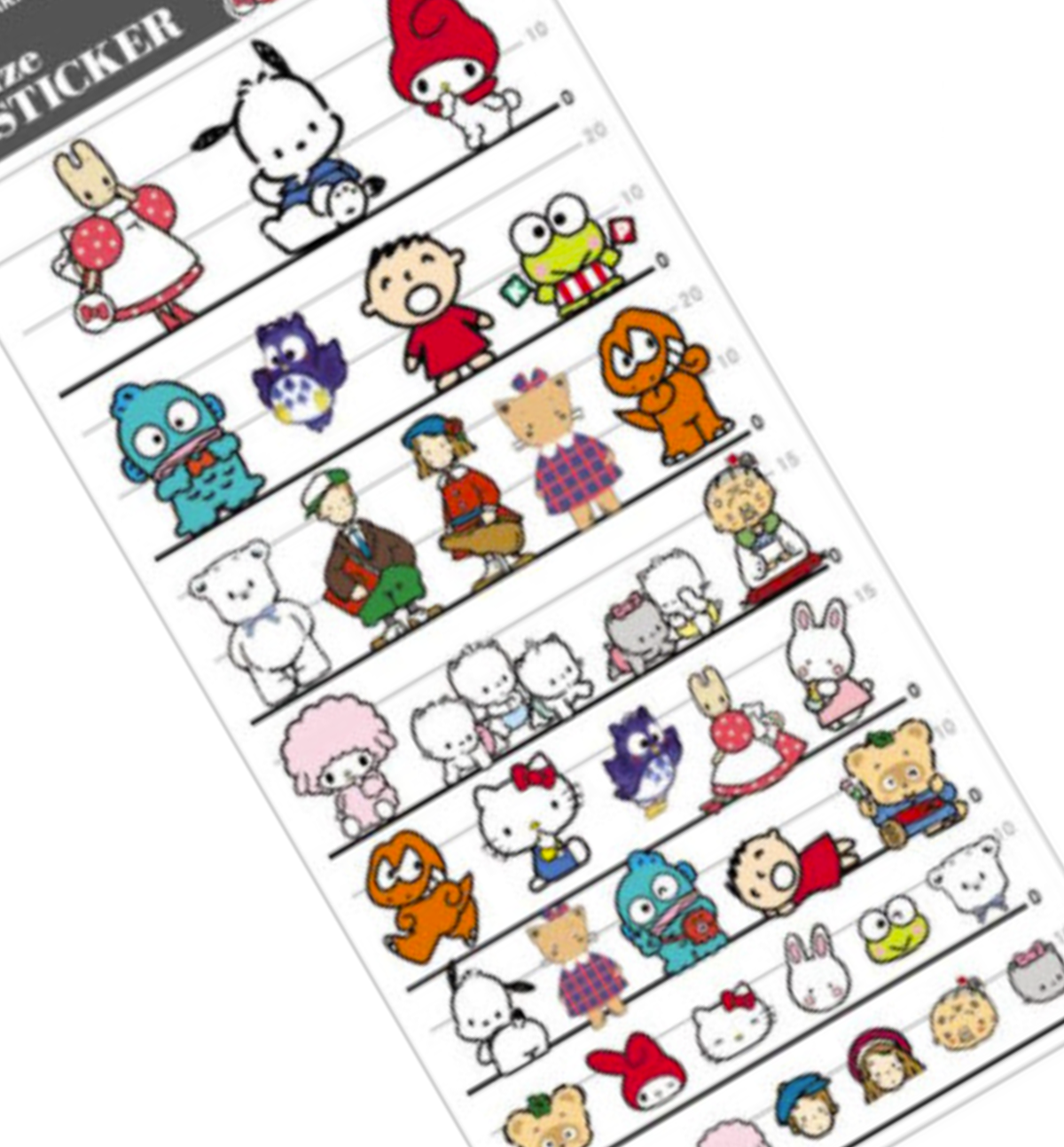 Sanrio 4 Size Sticker [Character A]