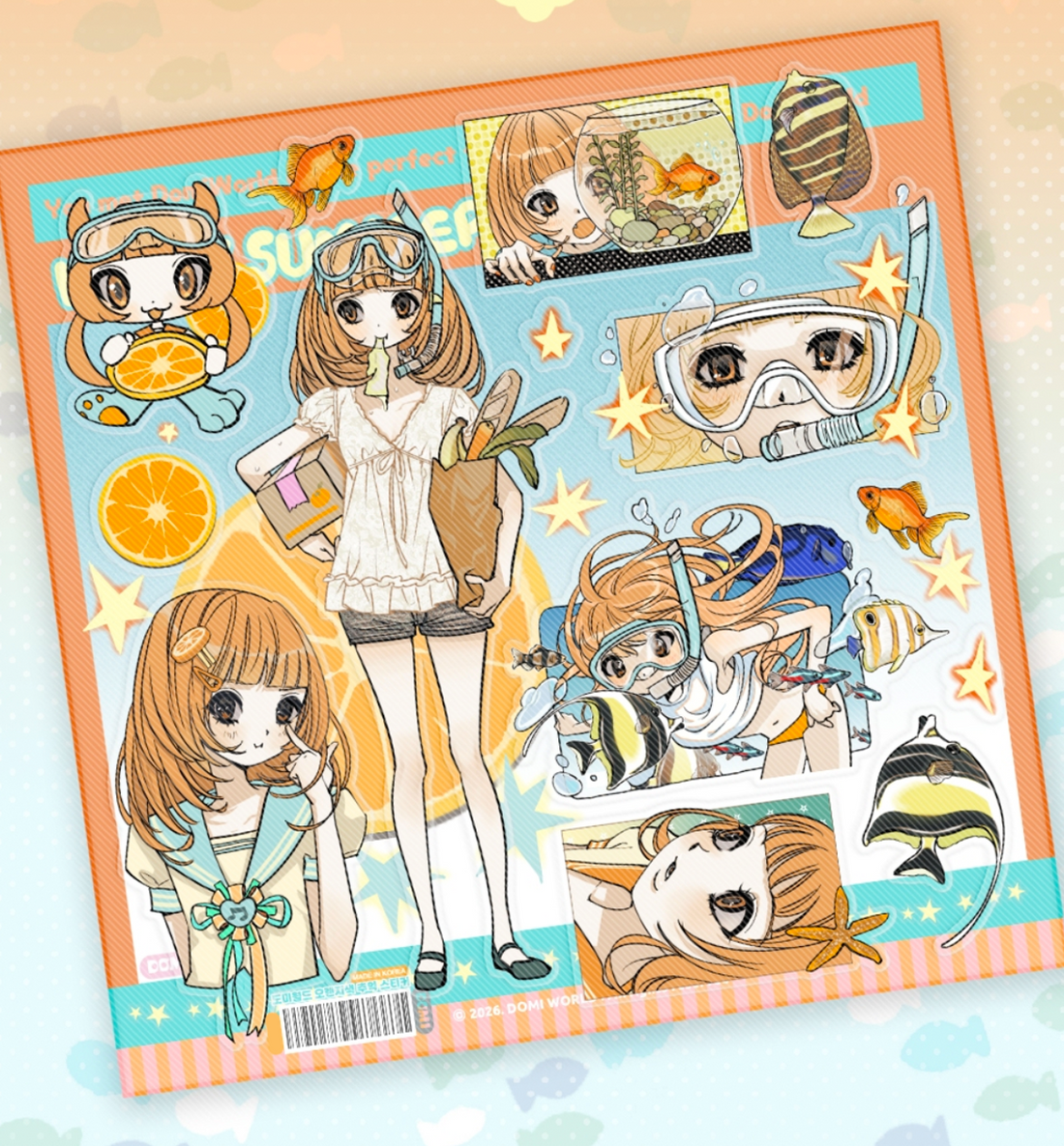 Domi World Orange Memories Sticker