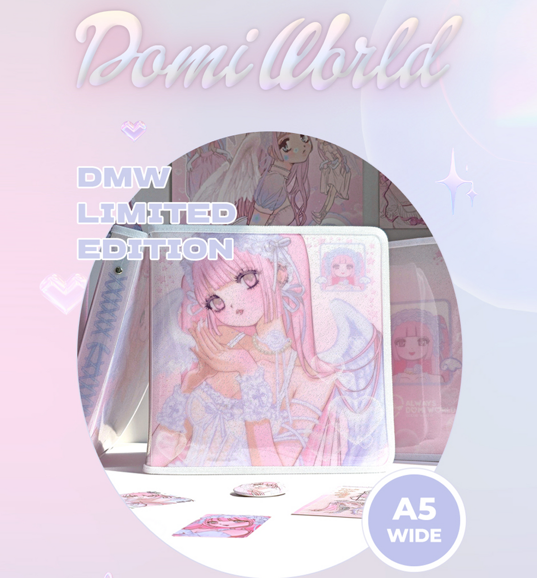 A5 Wide 3Way Zipper Binder Cover Ver. 2 [DomiWorld X Yudaeng]