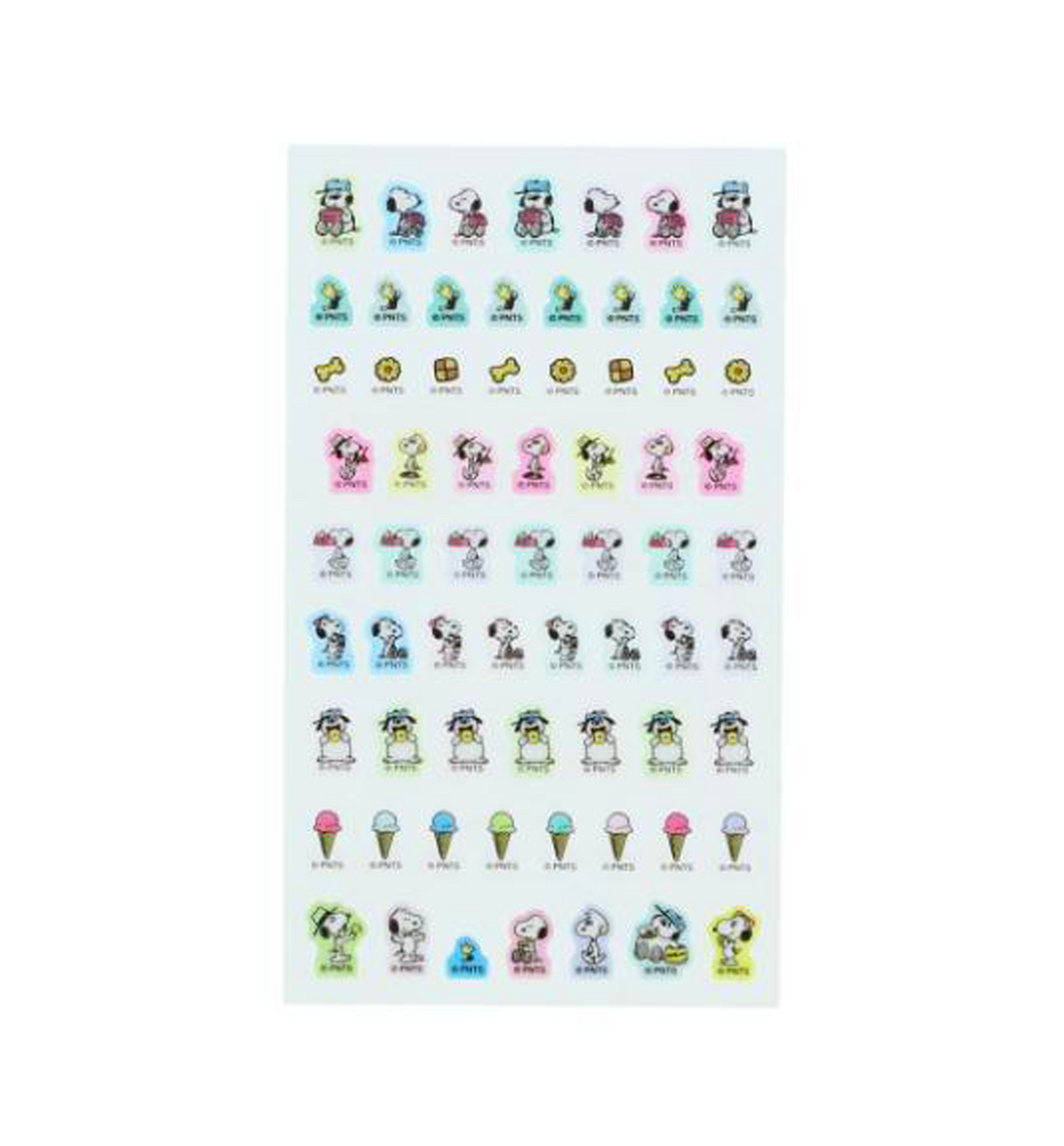 [JAPAN] Peanuts Snoopy Mini Decorative Stickers [Mint]