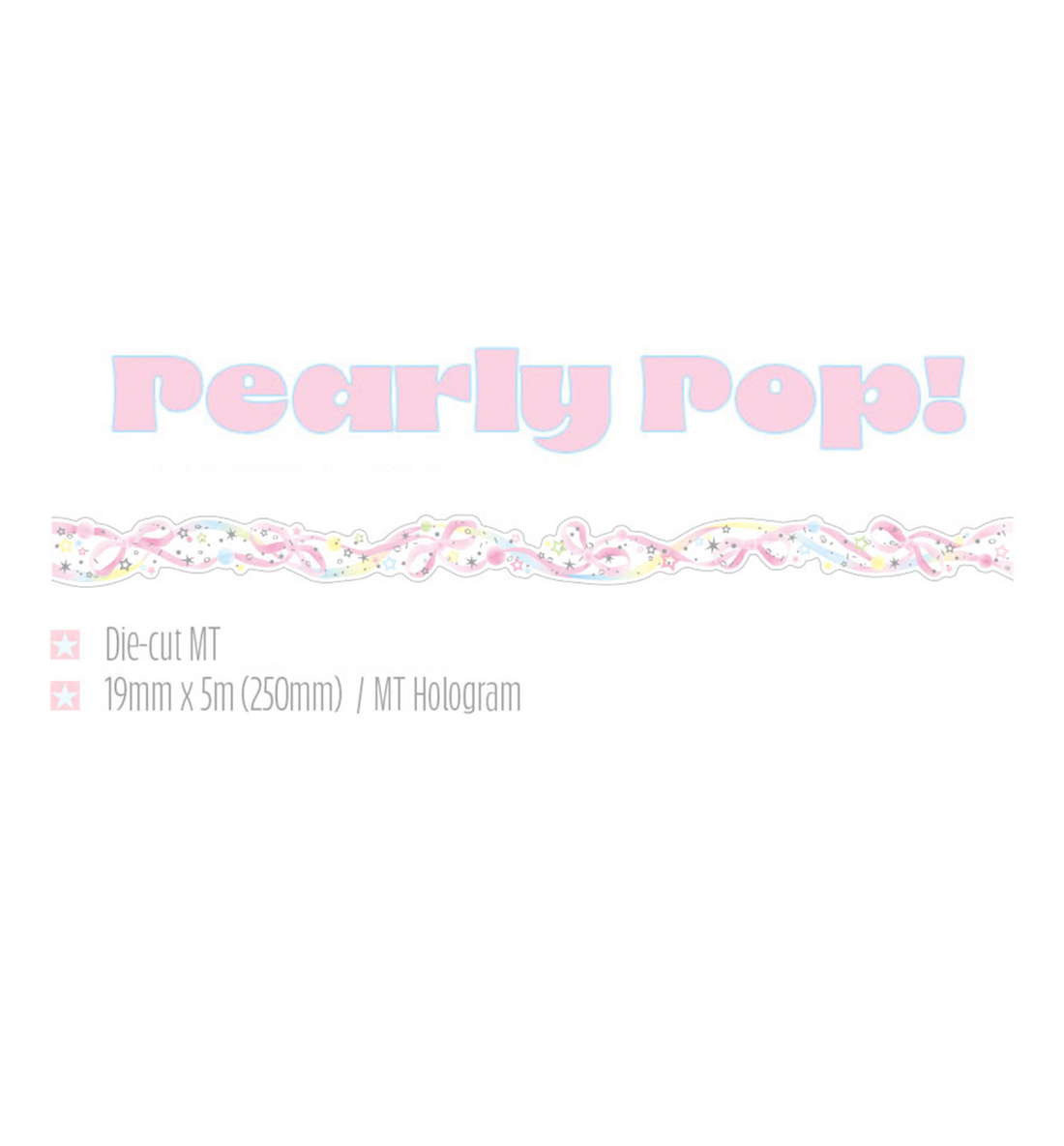 Pearly Pop Kiss Cut Washi Tape