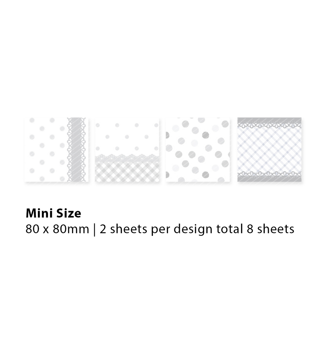 Mono Lace Sticker Paper Pack