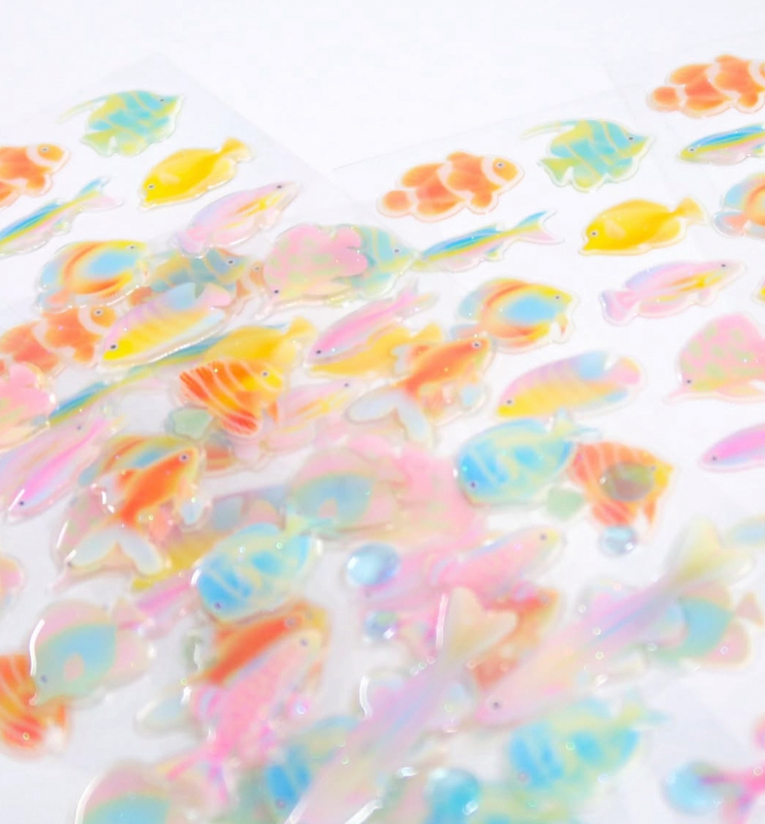 Tropical Fish Epoxy Sticker