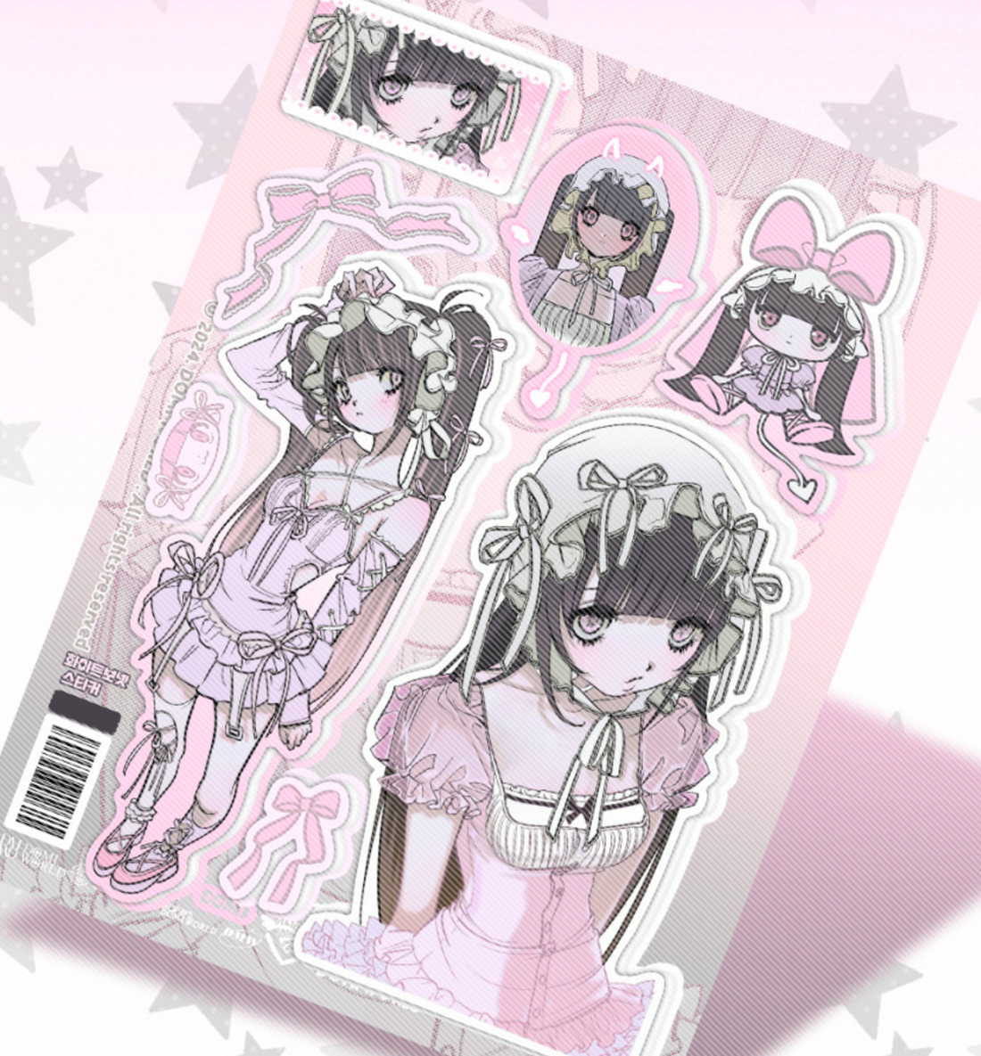 Domi World White Bonnet Sticker