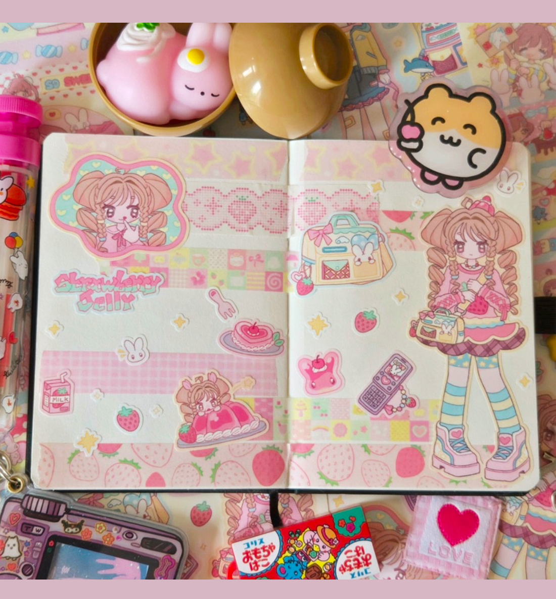 Strawberry Jelly Seal Sticker