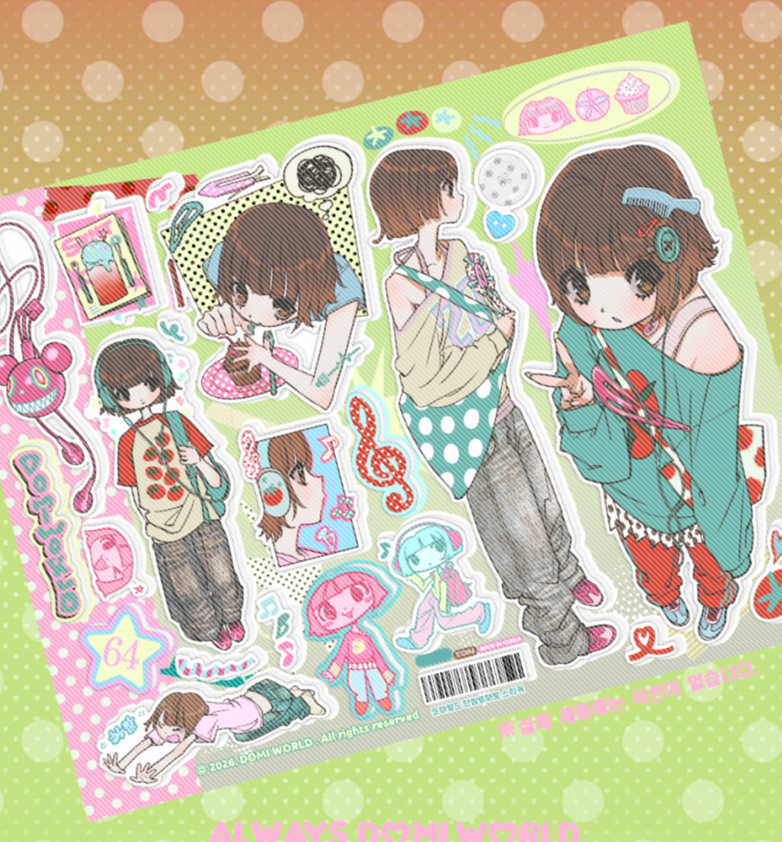 Domi World Bob Haired Tomato Sticker