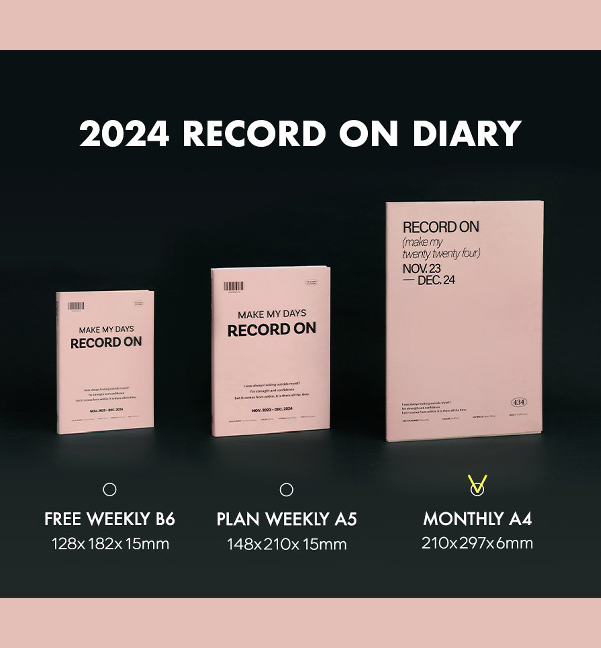 2024 A4 Record On Monthly Planner [Big]