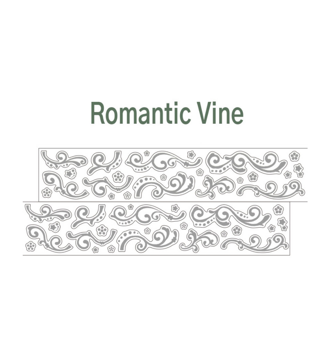 Romantic Vine Kiss Cut Washi Tape