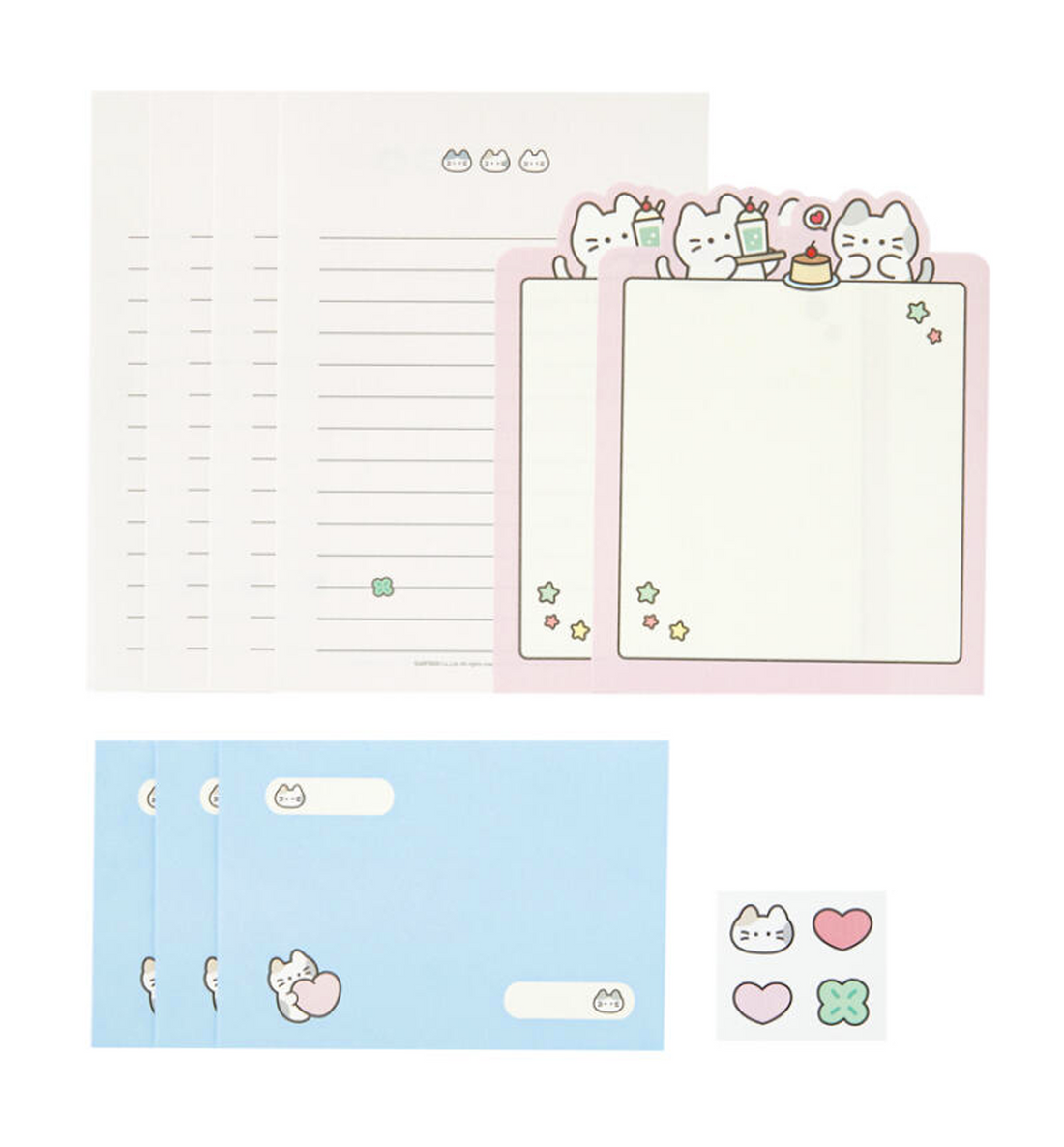 Dessert Cat Letters & Envelopes