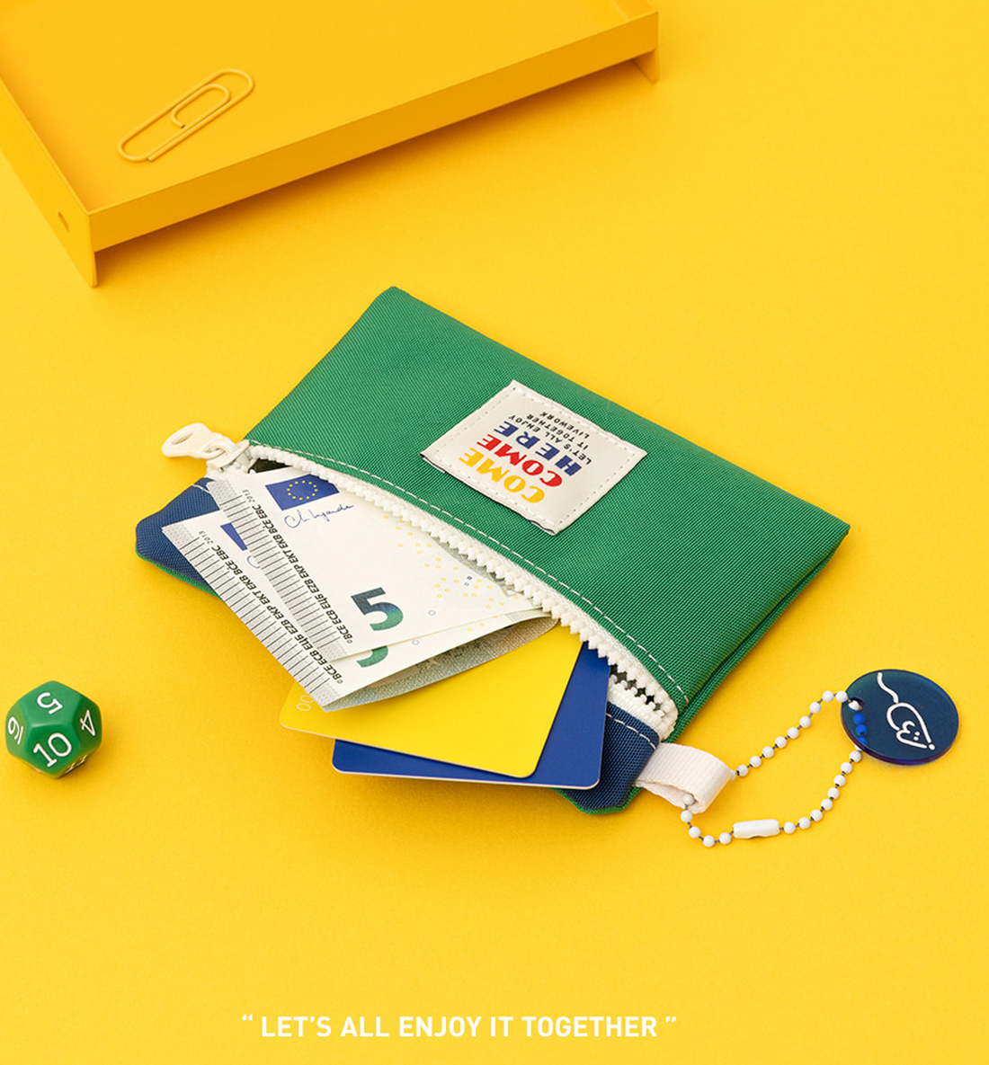 Come Come Here Flat Mini Pouch