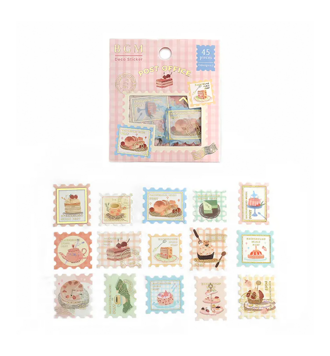 Post Office Sweets Seal Sticker [Gold Stamping]