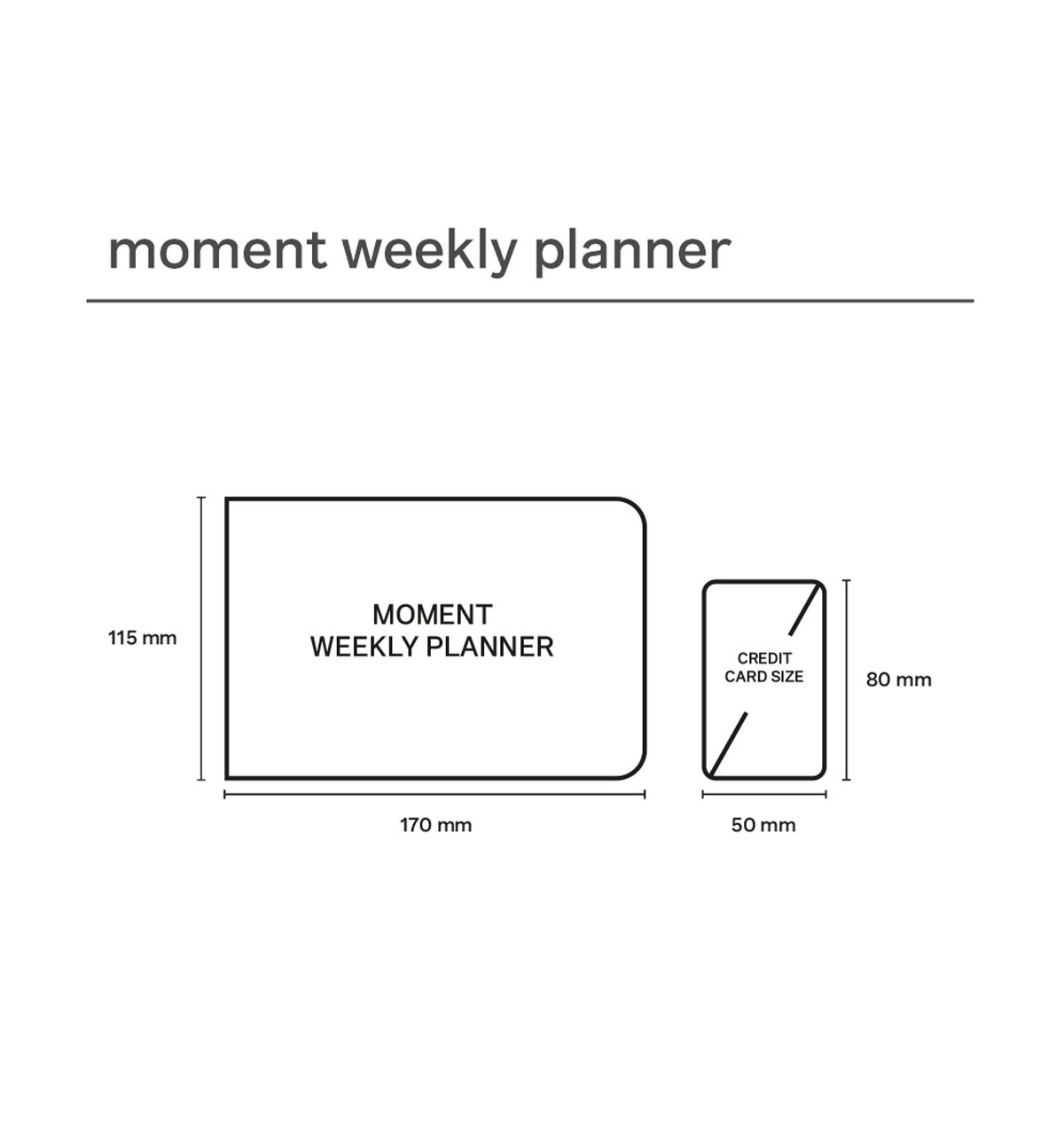 Moment Weekly Planner [7 Colors]