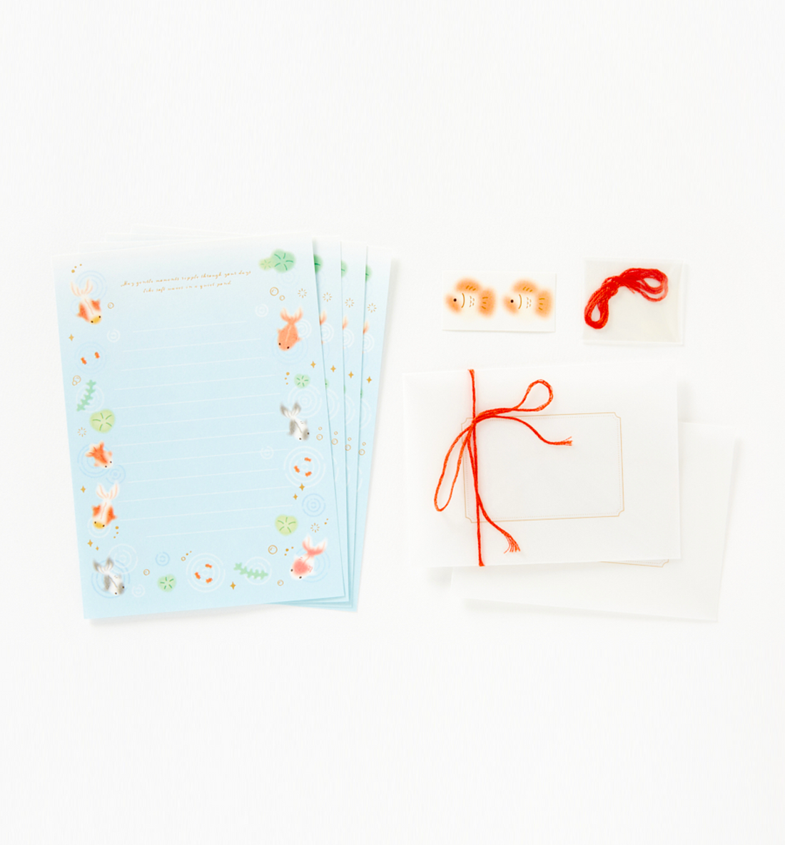 Translucent Goldfish Letters & Envelopes