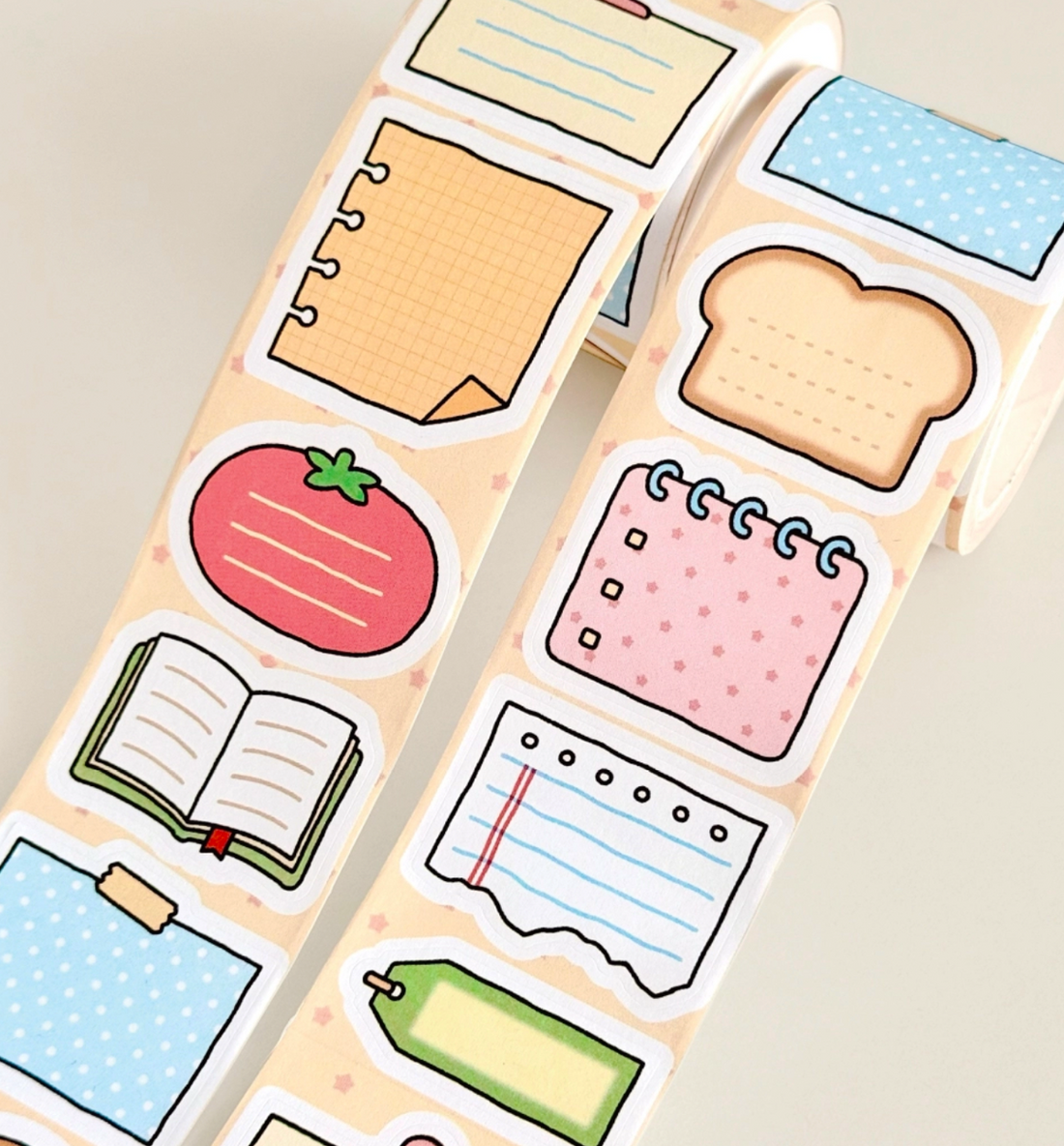 Scribble Memo Kiss Cut Washi Tape